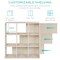 Best Choice Products 9-Cube Bookshelf, 13.5in Display Storage System, Organizer w/ Removable Back Panels